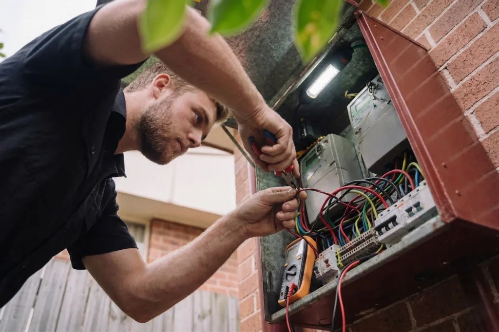 Annangrove electrician performing electrical work